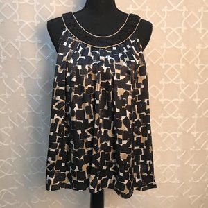 WHBM Sleeveless Scoop Neck Top